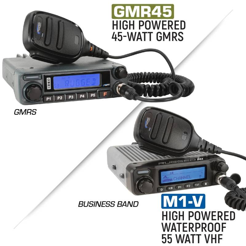Rugged Radios Ford Raptor Two-Way Mobile Radio Kit - 55 Watt M1-V - Business Band VHF