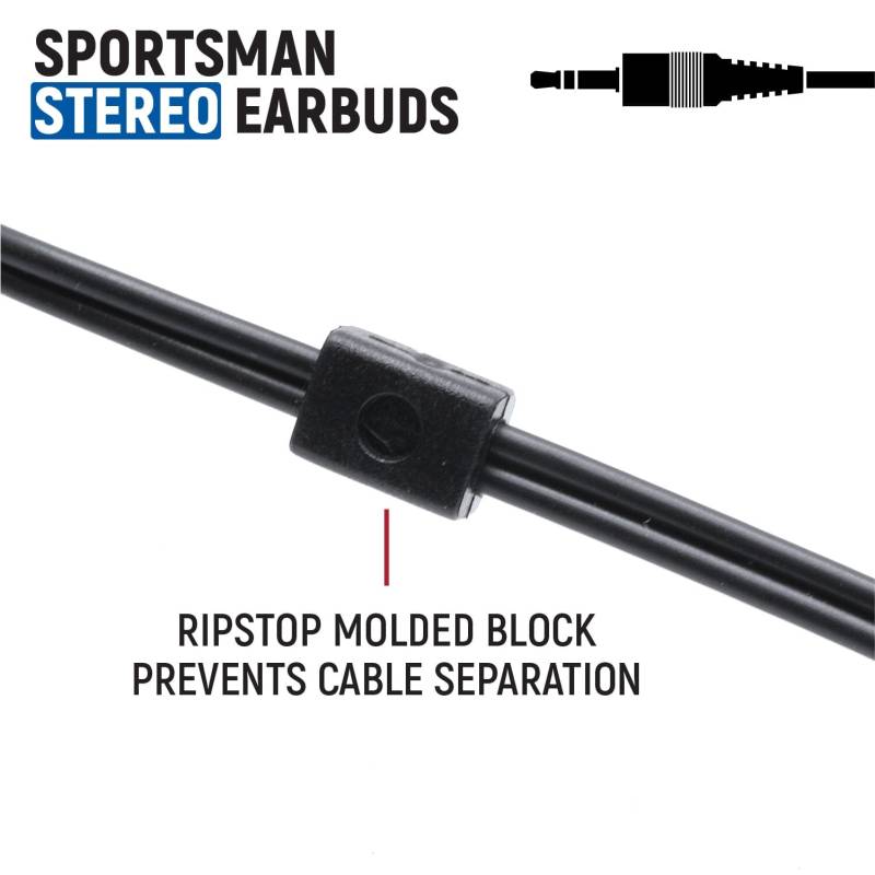 Rugged Radios Sportsman Foam Earbud Speakers - Stereo