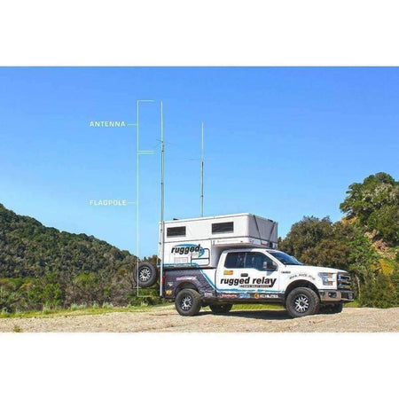 Rugged Radios Base Camp - GMR45 POWERHOUSE Mobile Radio - Fiberglass Antenna Kit