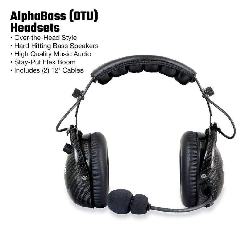 Rugged Radios Single Seat Kit - Digital Radio - AlphaBass Headset