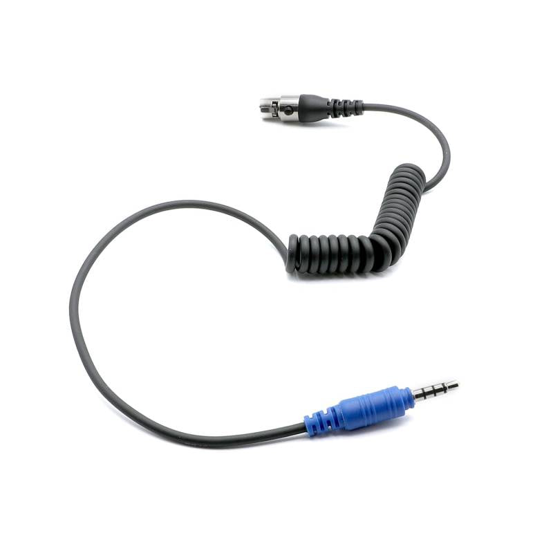 Rugged Radios SUPER SPORT Coil Cord Adaptor Cable to 5-pin Headset