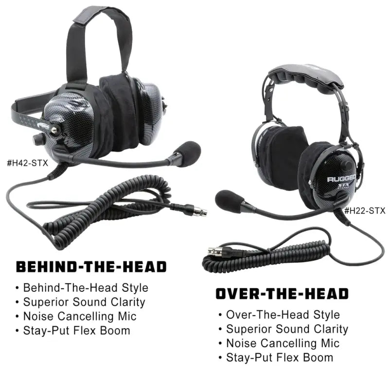 Rugged Radios Polaris RZR XP - 696 PLUS REMOTE HEAD Intercom with Business Band Radio - Alpha Helmet Kits