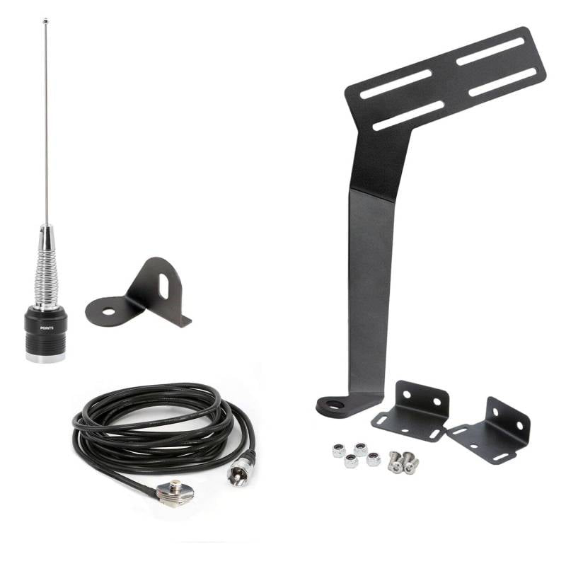 Rugged Radios Jeep Wrangler JK and JKU Two-Way GMRS Mobile Radio Kit - JK 2-Door 07-10 and JKU 4-Door 07-19 Jeep