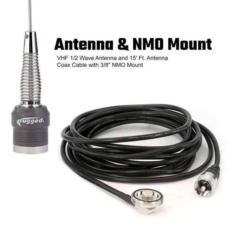 Rugged Radios 696 PLUS REMOTE HEAD Complete Master Communication Kit with Intercom and 2-Way Radio - G1 GMRS