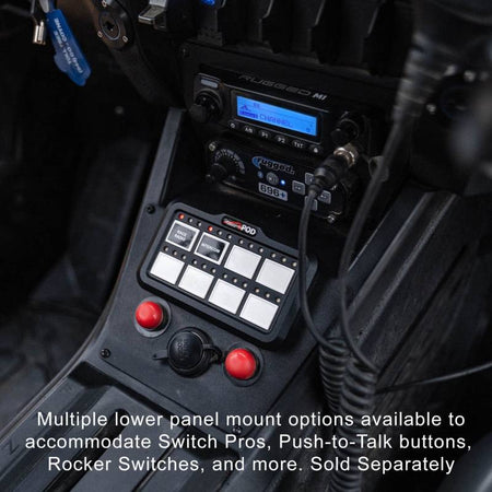 Rugged Radios Polaris RZR PRO XP - Turbo R - Pro R - Complete Communication Kit with Intercom and 2-Way Radio - 696 PLUS Remote Head Intercom - M1 VHF Business Band Radio