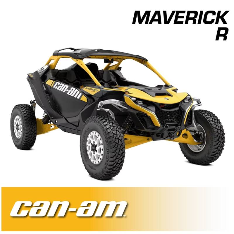 Rugged Radios Can-Am Maverick R Complete Communication Kit with Rocker Switch Intercom and 2-Way Radio - G1 GMRS