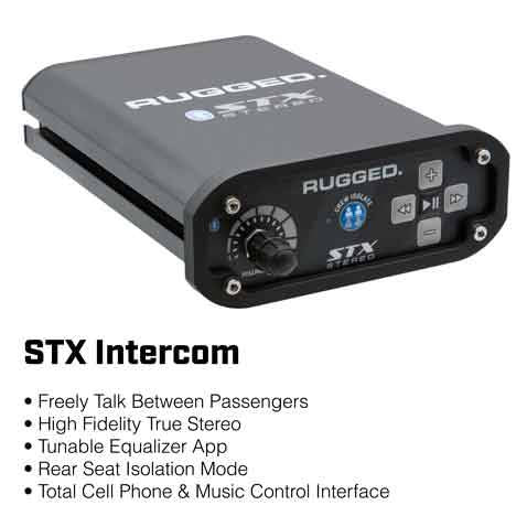 Rugged Radios STX STEREO Complete Master Communication Kit with Intercom and 2-Way Radio - G1 GMRS