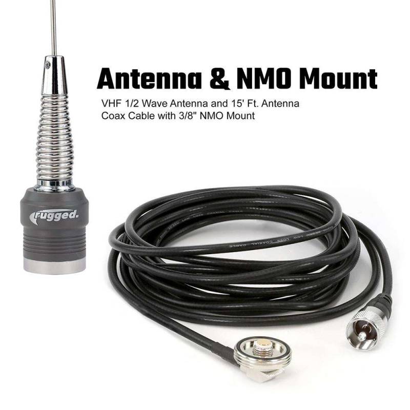 Rugged Radios STX STEREO Complete Master Communication Kit with Intercom and 2-Way Radio - G1 GMRS