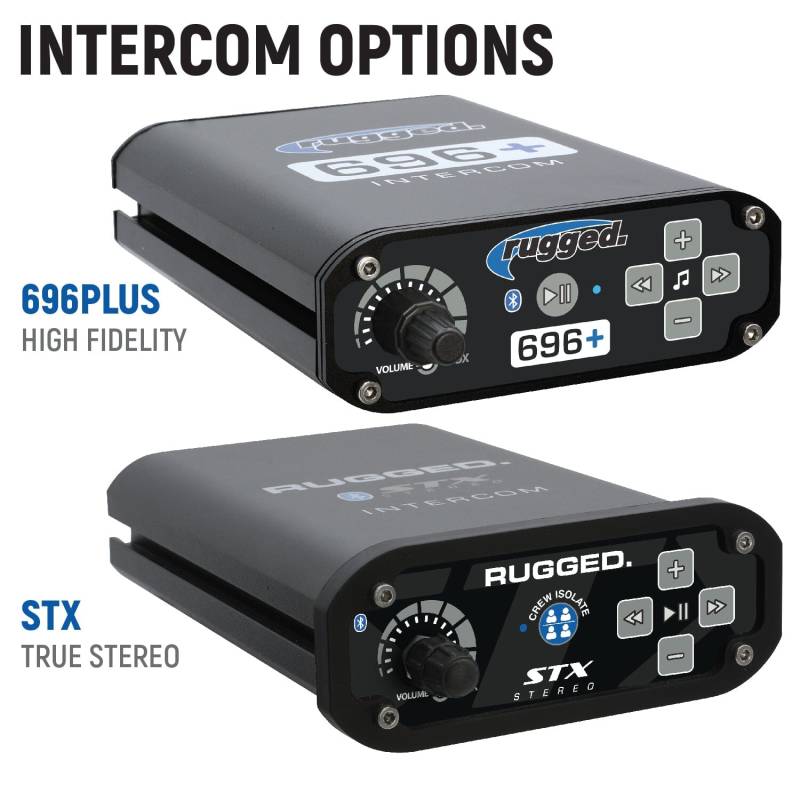 Rugged Radios STX Stereo G1 GMRS Mobile Radio and Intercom Kit - Top Mount - Kawasaki Teryx KRX