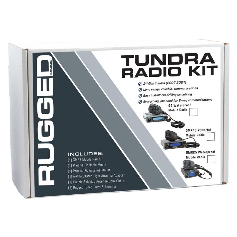 Rugged Radios Toyota Tacoma, 4Runner, Lexus Two-Way GMRS Mobile Radio Kit - 41 Watt - G1 Waterproof