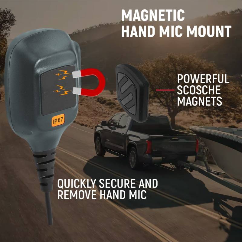Rugged Radios Toyota Tacoma, 4Runner, Lexus Two-Way GMRS Mobile Radio Kit - 41 Watt - G1 Waterproof