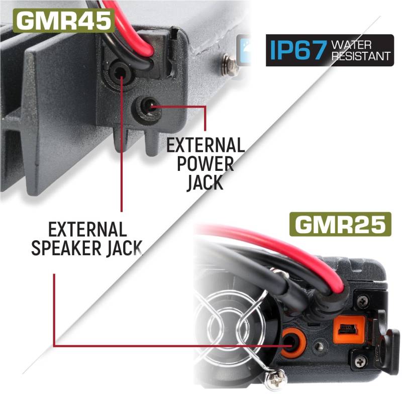 Rugged Radios Toyota Tacoma, 4Runner, Lexus Two-Way GMRS Mobile Radio Kit - 41 Watt - G1 Waterproof