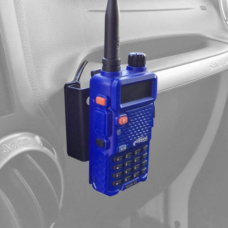 Rugged Radios Handheld Radio Grab Bar Mount for Jeep JK JKU and JL - Fits R1 / V3 / GMR2 / GMR2 PLUS / RH-5R radios