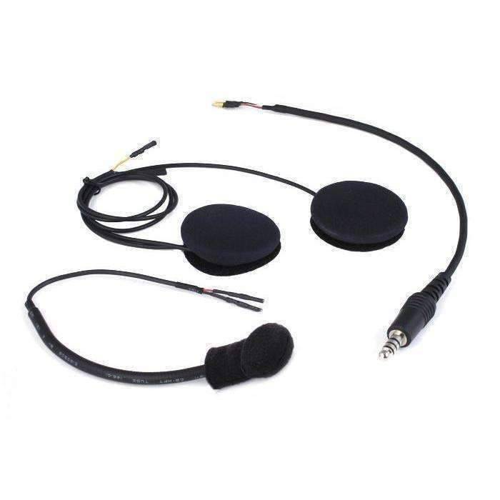 Rugged Radios Peltor Coil Cord Helmet Kit with Flex Boom Mic & Helmet Speakers
