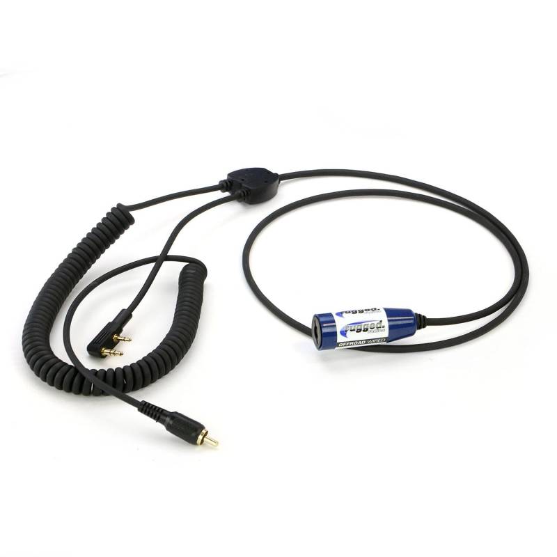Rugged Radios MOTO MAX Complete Motorcycle Communication Kit with Heavy-Duty OFFROAD Cables - With High-Viz RDH-X