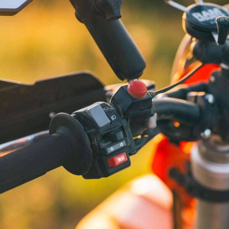 Rugged Radios MOTO MAX Complete Motorcycle Communication Kit with Heavy-Duty OFFROAD Cables - With High-Viz RDH-X