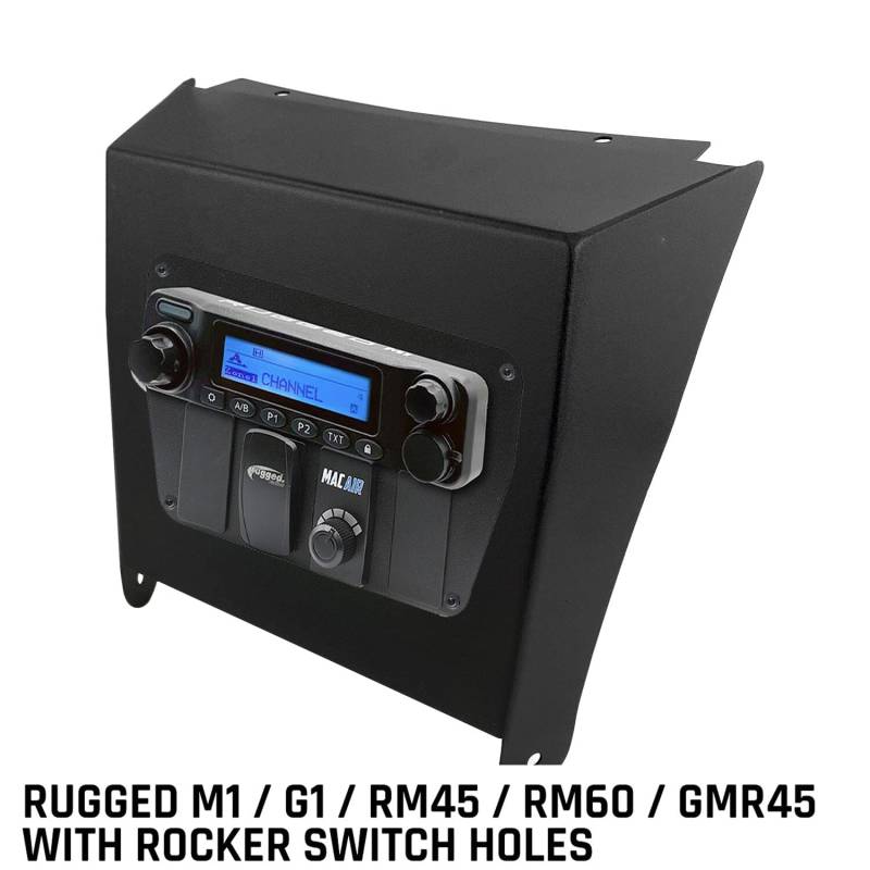 Rugged Radios Kawasaki KRX Multi-Mount Kit for M1 / G1 / RM45 / RM60 / GMR45 Radio and Rugged Radios Intercom