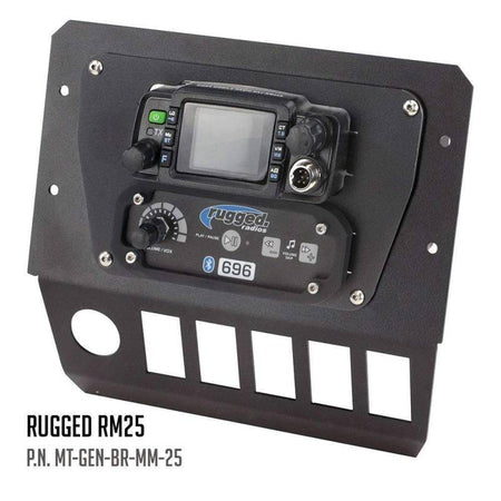 Rugged Radios Polaris General Multi-Mount  Kit for Radio and Intercom - Rugged Radios M1/G1/RM45/RM60/GMR45 with Switch Holes