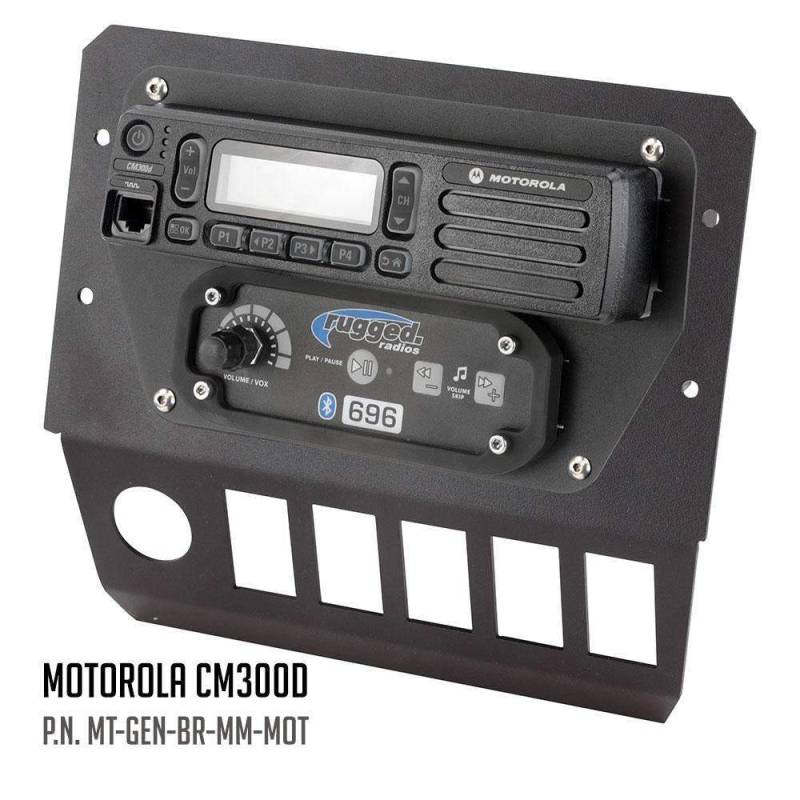 Rugged Radios Polaris General Multi-Mount  Kit for Radio and Intercom - Rugged Radios M1/G1/RM45/RM60/GMR45 with Switch Holes