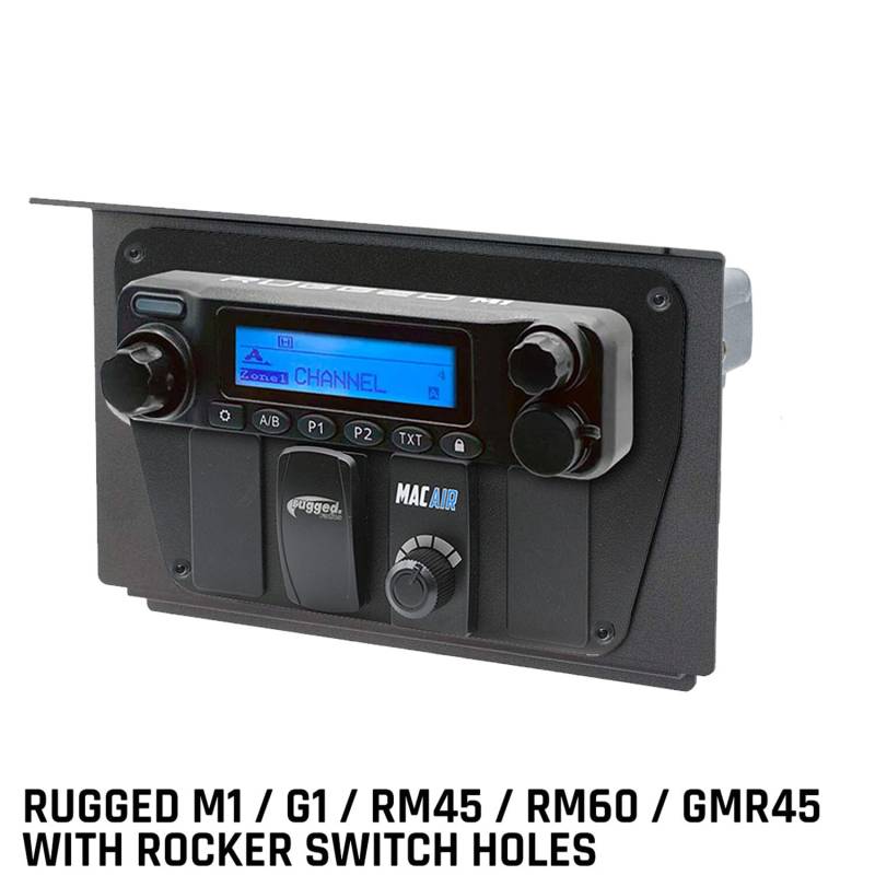 Rugged Radios Polaris XP1 Mount Kit for M1 / G1 / RM60 / GMR45 Radio and Rugged Radios Intercom