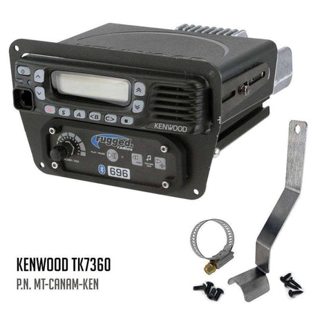 Rugged Radios Can-Am Commander Intercom and Radio Mount - Rugged Radios M1/G1/RM45/RM60/GMR45 with Switch Holes