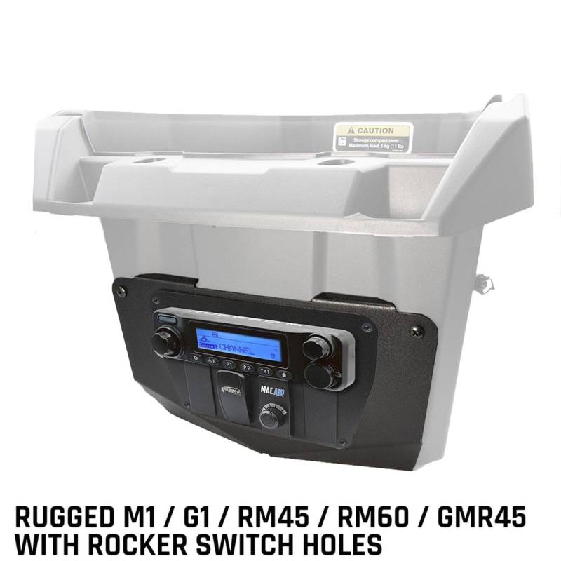 Rugged Radios Can-Am Commander and Maverick - Glove Box Multi-Mount Kit for Rugged Radios UTV Radios and Intercoms
