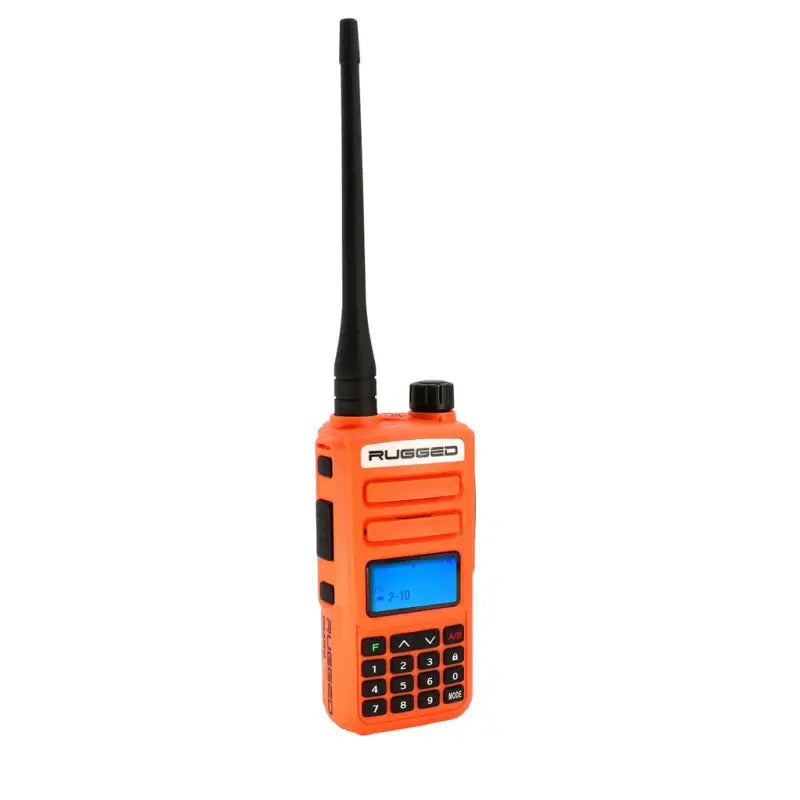Rugged Radios GMR2 PLUS GMRS and FRS Two Way Handheld Radio - Safety Orange