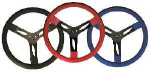 QuickCar Steel Steering Wheel 15" - Black