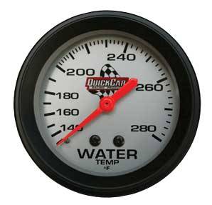 QuickCar Water Temp Gauge - 140-280 F.