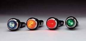 QuickCar Warning Light - 3/4" - Amber