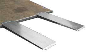 Pit Pal Trailer Ramp - 4 in Lift Height - 36 in Long - 14 in Wide - 6 Degree Incline - Pair