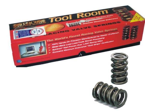 Isky Cams Tool Room Dual Spring / Damper Valve Spring - 475 lb/in Spring Rate - 1.160 in Coil Bind - 1.534 in OD - Set of 16