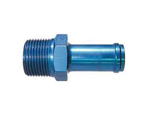 Earl's Aluminum Straight Hose Barb to Pipe Thread Adapter - 5/8" Hose I.D., 1/2" NPT