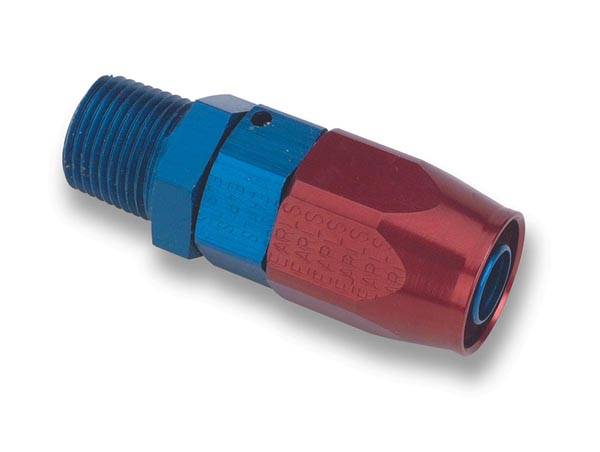 Earl's Swivel Seal Straight Male Pipe Thread Hose End -08 AN to 3/8" NPT