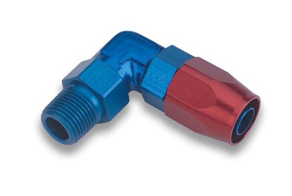 Earl's Swivel-Seal 90 Male Pipe Thread Hose End -10 AN Hose to 3/8" NPT