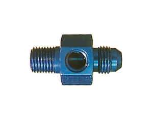 Earl's Pressure Gauge Adapter -08 AN Male to 1/4" NPT w/ 1/8" NPT In Hex