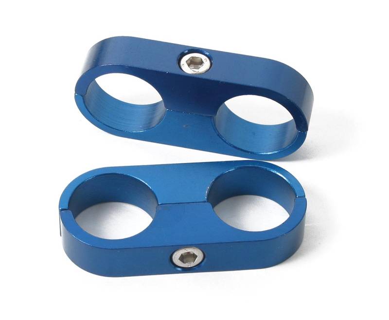 Earl's Billet Aluminum Hose Separator - Blue Anodized - 13/16" - (2 Pack)