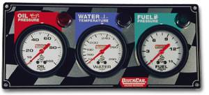 QuickCar 3 Gauge Panel - OP/WT/FP