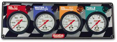 QuickCar 4 Gauge Panel - OP/WT/OT/FP