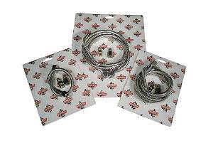 QuickCar Stainless Steel Teflon Gauge Line Kit - 48" Steel Braided Line and Fittings