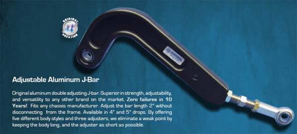 Wehrs Machine Adjustment Aluminum J-Bar 18In-20In
