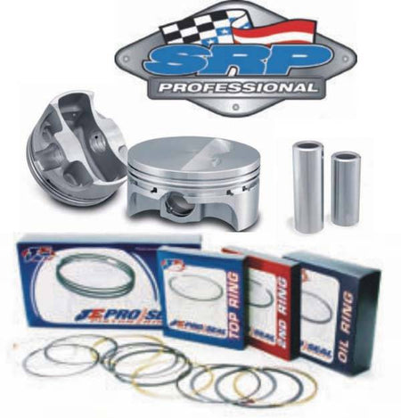 SRP Professional Forged Domed Piston & Ring Kits - SB Chevy - 4.030" Bore, 3.750" Stroke, 6.000" Rod Length