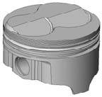 Icon Pistons Premium Forged Series Dome Piston Set - SB Ford 289-351W - Bore Size: 4.030", Stroke: 3.000", Rod Length: 5.090"