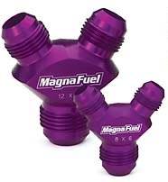 MagnaFuel Y-Fitting - Single -10 to Double -8