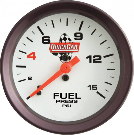 QuickCar Extreme Fuel Pressure Gauge w/ Built-In LED Warning Light - 2-5/8"