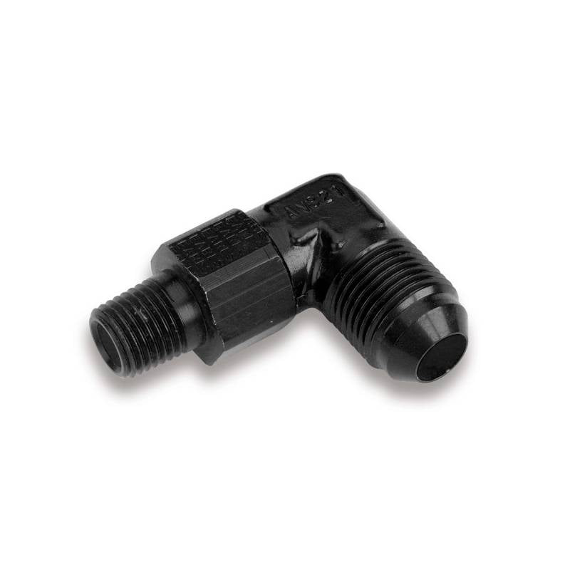 Earl's Ano Tuff 90 Male AN to NPT Male Swivel Adapter -8 AN Male to 3/8" NPT