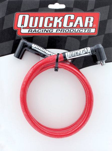 QuickCar Sleeved Race Wire - Red Coil Wire 18" HEI/HEI