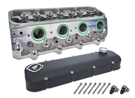 Frankenstein F710 Assembled Aluminum Cylinder Head - 2.250 / 1.615 in Valves, 287 cc Intake - LS7 - GM LS-Series