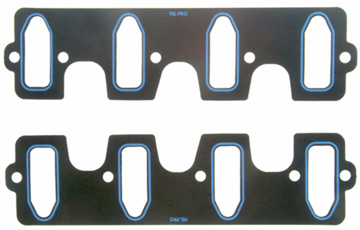 Fel-Pro Intake Manifold Gasket - 0.06 in Thick - 1.19 x 3.34 in Cathedral Port - GM LS-Series (Pair)