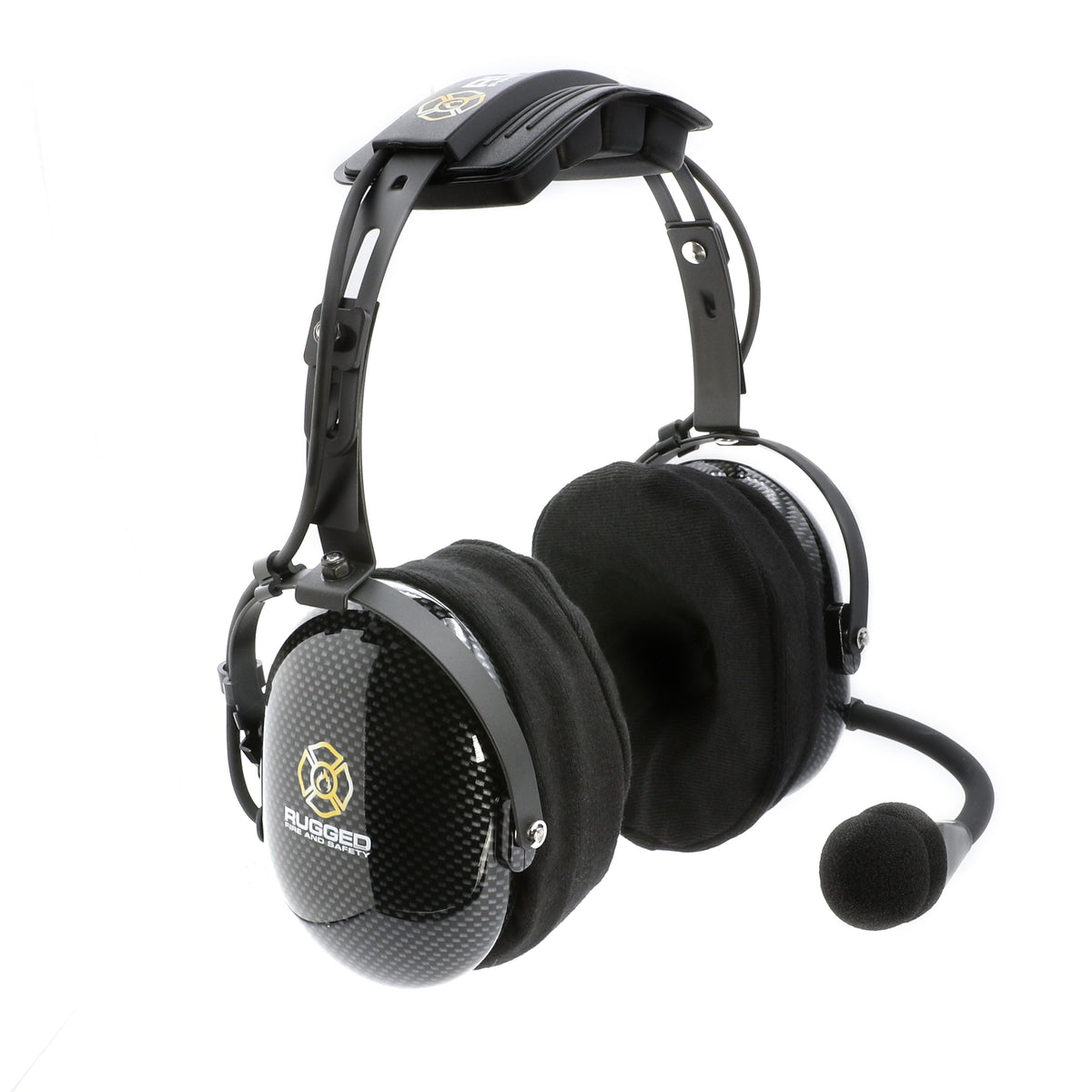 Rugged Radios FHS Over-The-Head Fire Safety Industrial Headset - No Buttons / No Cable FHS-22